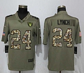 Nike Raiders 24 Marshawn Lynch Olive Camo Salute To Service Limited Jersey,baseball caps,new era cap wholesale,wholesale hats